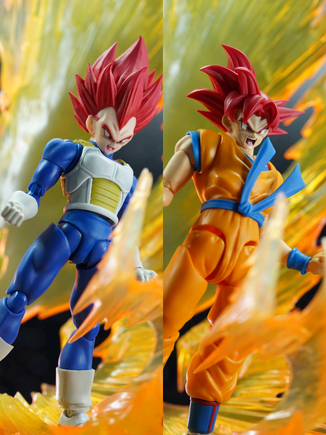 super saiyan god goku and vegeta 💥  . . . #dragonballz #dragonball #goku #vegeta #fyp 