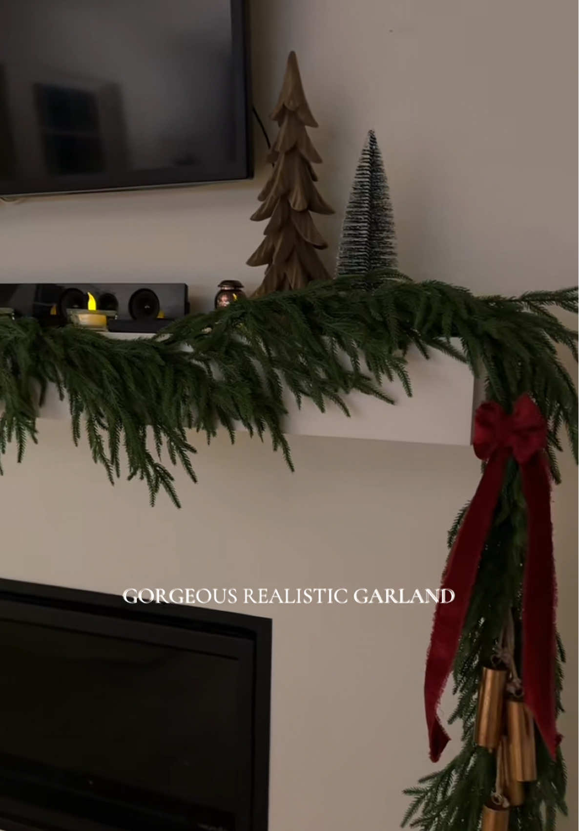 If you buy one thing in preparation for Christmas, this Garland is it.  . . #tiktokshopholidaydeals  #christmas2025 #cozyhome 