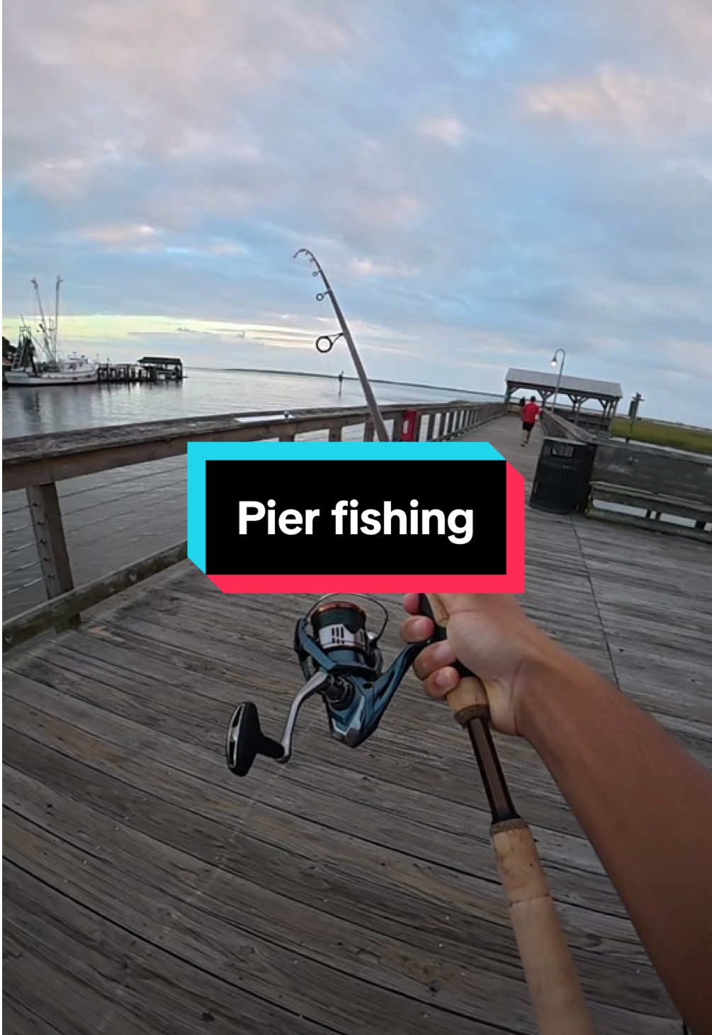Fishing at a popular pier #fishing #fishingvideos 