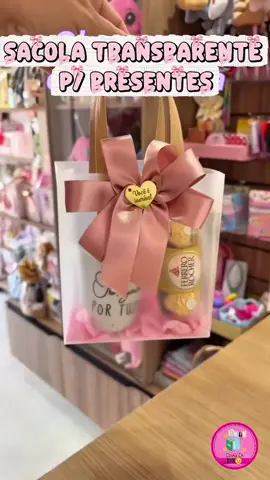 Sacola translúcida fosco. Perfeita para aquele presente especial 😍. 🔗Link na Bio. #achadosshopee #presente #sacolatransparente @@dikasdadidi @@dikasdadidi 
