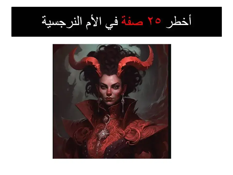 أخطر ٢٥ صفة في الأم النرجسية مقال منشور في هيئة شرائح  #علاقات #حب #علاقات_سامة #narcissist #ام 