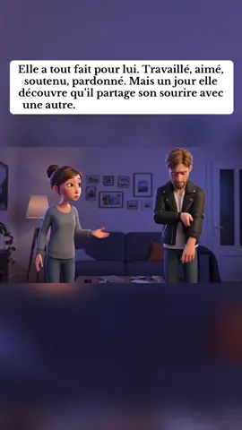 Elle a tout fait pour lui. Travaillé, aimé, soutenu, pardonné. Mais un jour elle découvre qu’il partage son sourire avec une autre #amour #couples #tromperie  #goviral #smiles 
