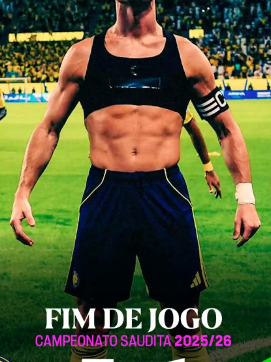 Cristiano Ronaldo faz golaço e dá assistência em goleada do Al-Nassr #cr7 #futebol