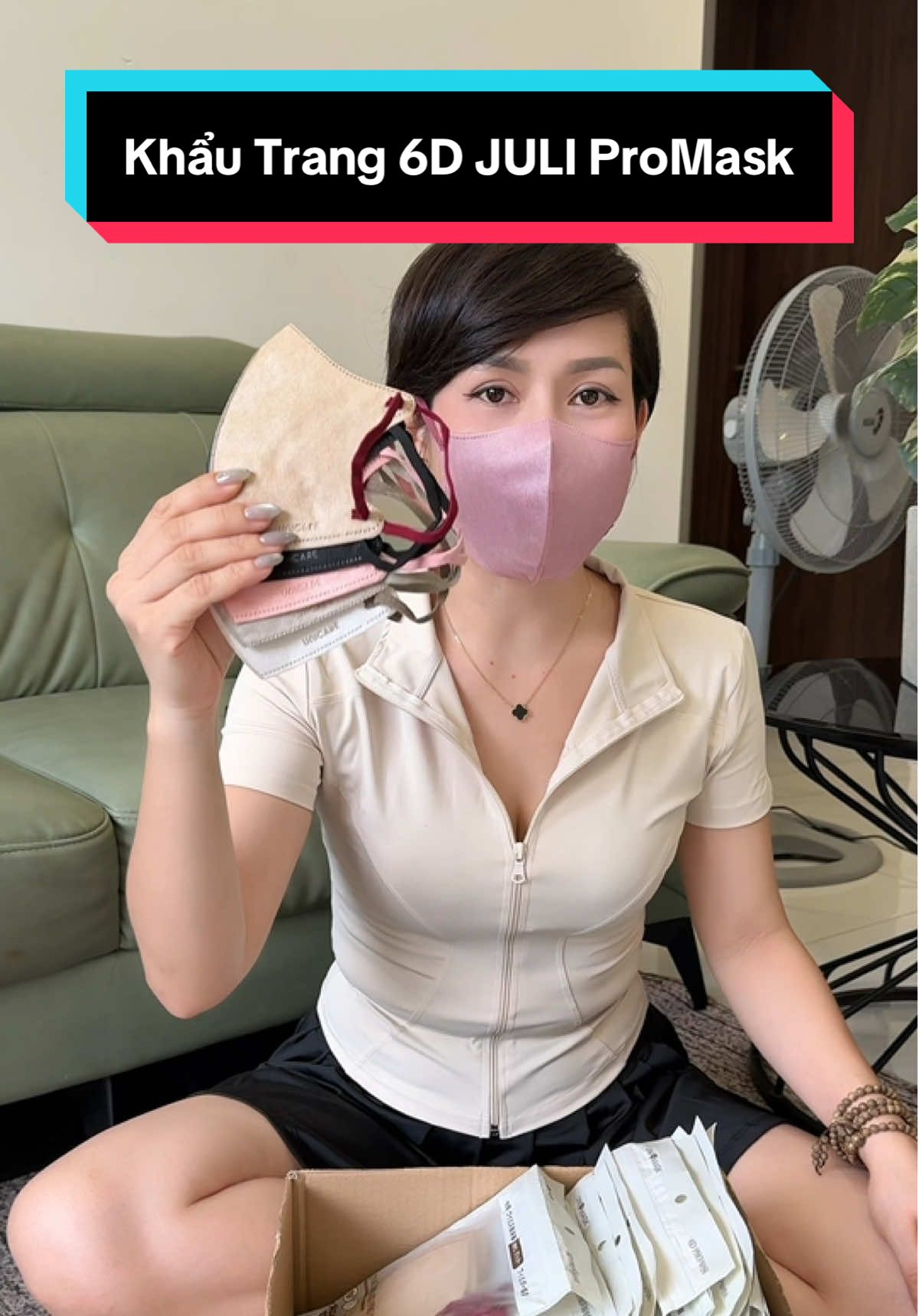 Khẩu Trang 6D JULI ProMask Mẫu Mới Thời Trang Sang, Xịn, Mịn Nhiều Màu Trendy #khautrang #cindythuytichcuc #cindythuy #viral #review    