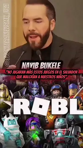 Bukele decide prohibir roblox, free fire, Call of Duty entre otros juegos en El Salvador para salvaguardar la salud m€nt4l de los niños salvadoreños #nayibbukele #prohibenrobloxenelsalvador #bukeleprohibelosvideojuegos #roblox #freefire 