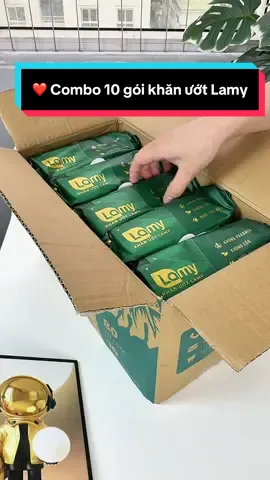 ❤️ Combo 10 gói khăn ướt Lamy 80 tờ/ bịch #cindythuytichcuc #khanuotlamy