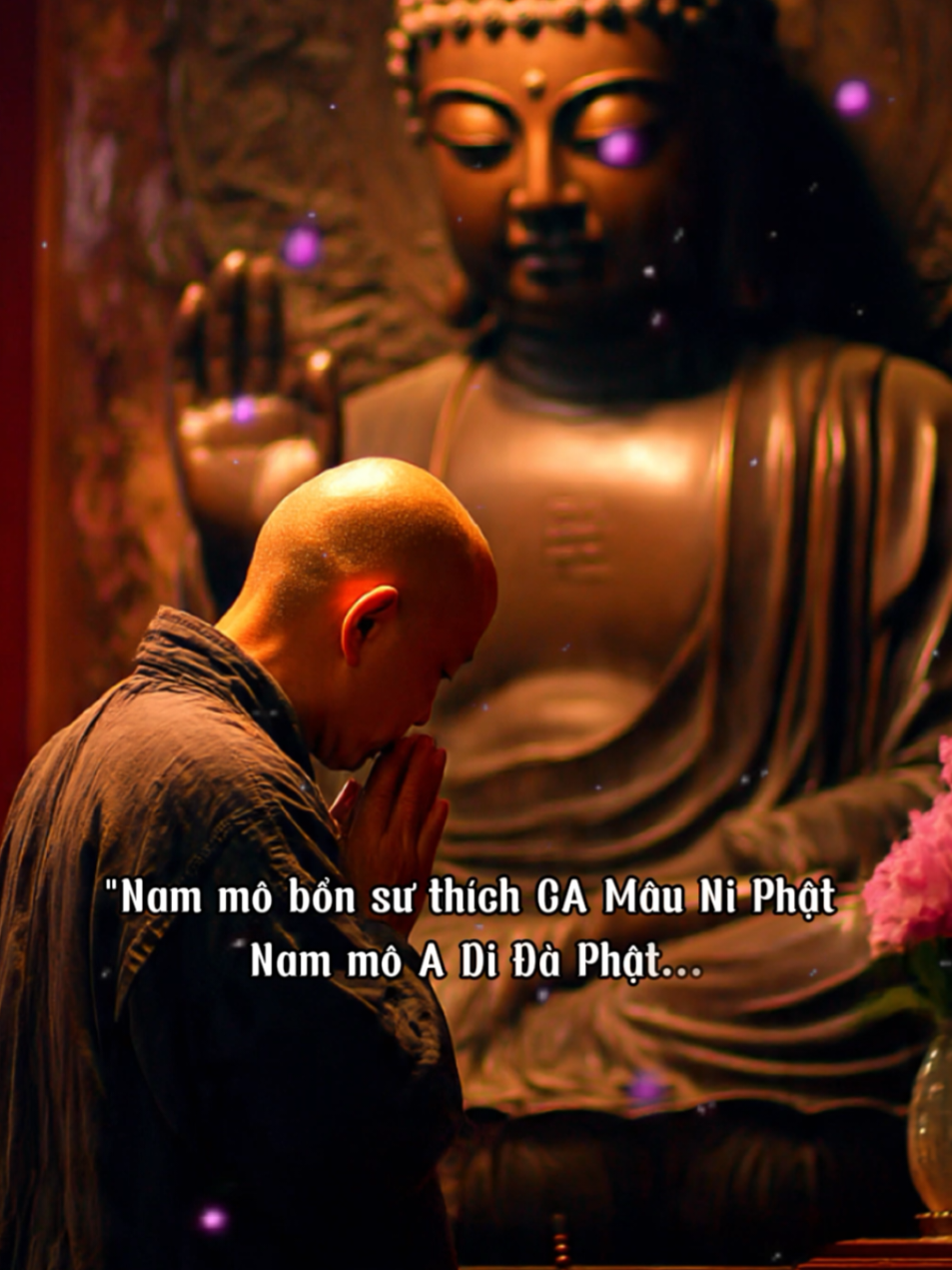 > “Nguyện cho tất cả chúng sanh đều được an vui, thoát khỏi khổ đau; Nguyện cho không ai bị oán ghét, không ai gây hại lẫn nhau; Nguyện cho tâm từ bi lan tỏa khắp mười phương thế giới.” (Trích từ Kinh Từ Bi – Metta Sutta) --- 🌼 Ý nghĩa: Câu kinh này là lời nguyện chân thành xuất phát từ tâm từ bi rộng lớn. Không chỉ cầu phước cho riêng mình, mà còn hướng lòng thương đến mọi loài hữu tình, mong cho ai cũng được an vui, không khổ lụy, không oán thù. Đó là tinh thần “tự giác, giác tha”, là con đường dẫn đến tâm thanh tịnh và hạnh phúc chân thật mà Đức Phật đã dạy. #phatphap #nammoadidaphat #tamanmetta #capcut #caubinhan 