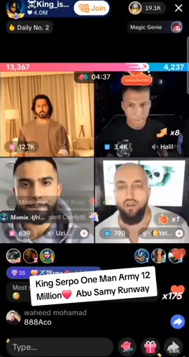 King Serpo One Man Entry 12 Million❤️  Abu Samy Runway 😂.@☠️King_is_here👽 @Serpo @RealAz @Jiya❥✍︎♡ @bye bye0.5 @Ayaz #yousifishere #yousif_live #yousiflive #yousifarmy #yousif 