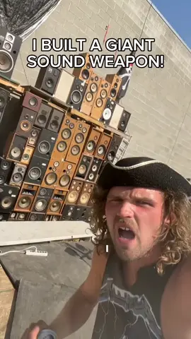 I BUILT A GIANT SOUND WEAPON! #metal #rock #rockmusic