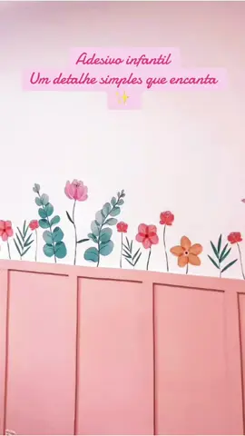 Adesivo infantil de parede delicadeza que faz toda diferença ☑️Comenta QUERO e te envio link ou no primeiro comentário ☑️#adesivoinfantildeparede #papeldeparedeinfantil #papeldeparedefloral