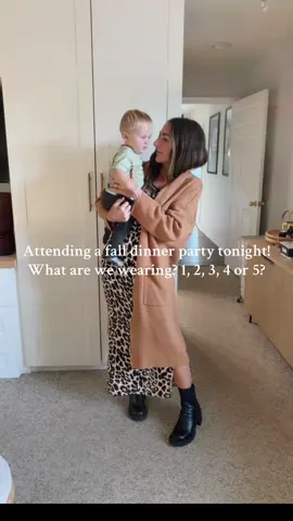 I’m always so indecisive, but I threw these outfits together — which one am I going with for this dinner party? #OOTD #fashiontutorial #outfitinspo #fallfashion #styleinspiration #whatimwearing #milennialmom #momtok #momoutfits #falloutfitinspo 