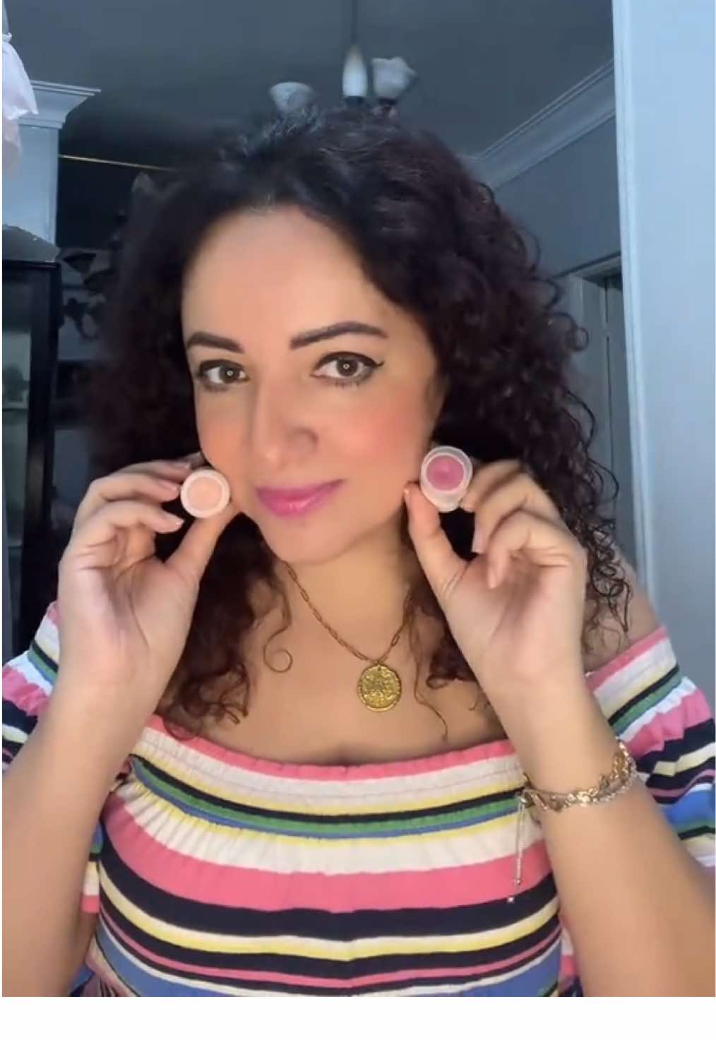 Trying new makeup products 💄  #BeautyTok #makeuplover #blushtrend #highlighter #blush 