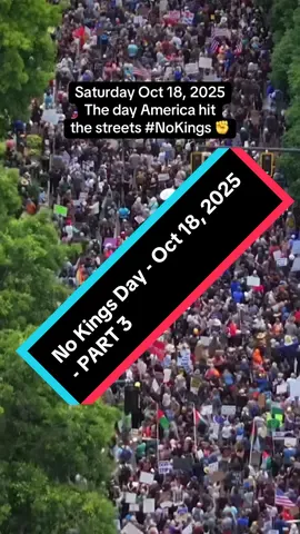 At least 7 million Americans hit the streets for No Kings Day on Oct 18, 2025. Part 3! A view from Portland, Albuquerque, Denver, San Francisco, Dallas, Austin, NYC and elsewhere. #NoKings #WeThePeople #musicfestival #news #sanfrancisco 