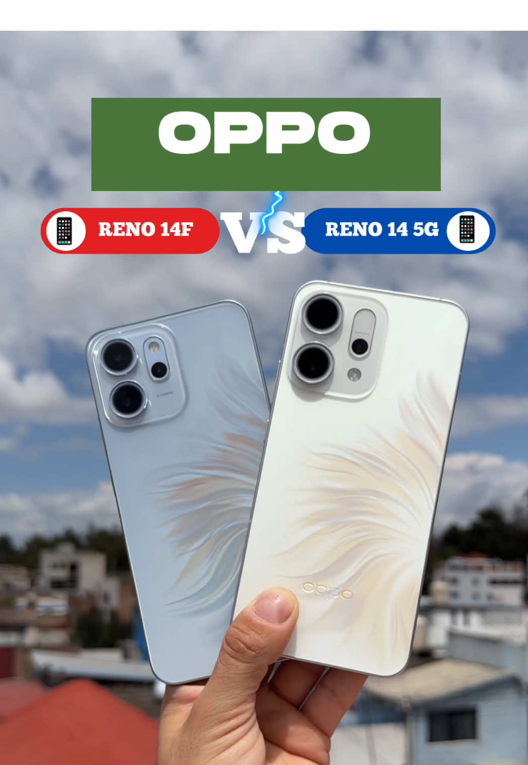 ¿Cuál OPPO deberías comprarte en 2025?  OPPO RENO 14F vs OPPO RENO 14 5G 😱📲 #opporeno145g #opporeno14f #oppo #celulares2025 #eldantoo 