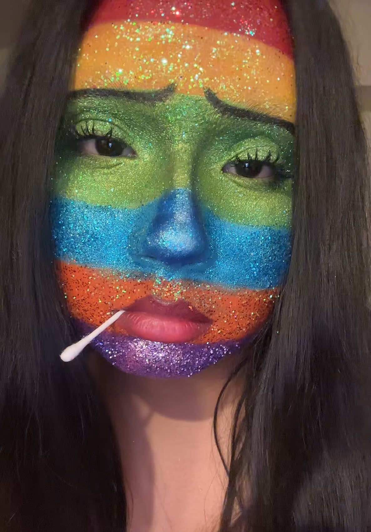 halloween look 6/10 !! bad case of stripes #badcaseofstripes #creativemakeup #october #fyp #halloweeninspo 