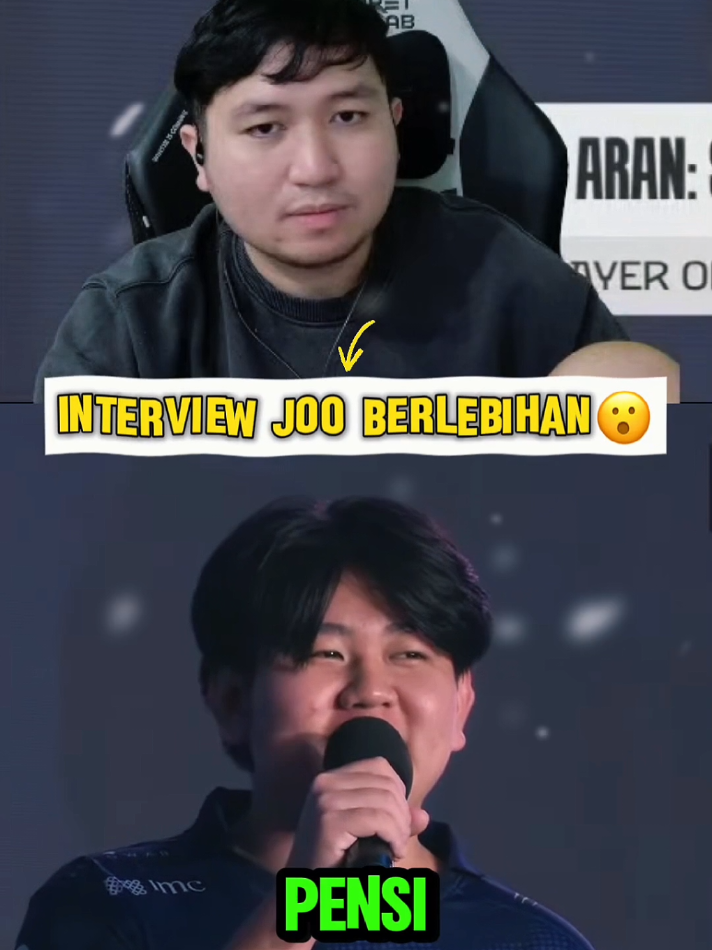 Interview Joo terlalu berlebihan sampe nyuruh ferxiic pensi🥲  #MLBB9TH #MLBB #rrqferxic #joo #planofpublisher 