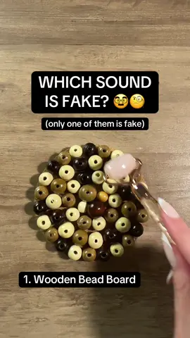 Can you guess which sound is fake in one minute? Level: Insanely tricky, basically impossible 🤯✨ Which sound is the imposter? 🤨 This is a full vid of all of the previous guesses you guys think are fake plus a few new additions! So which is it, hmm? 1-14? #asmr #fakeasmr #realorfake #fypage #fyp 