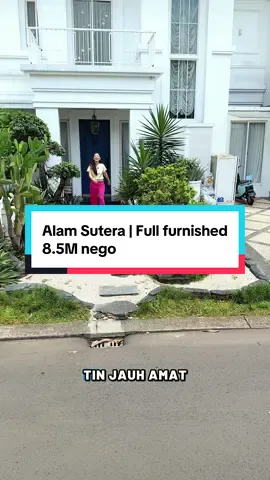 Alam sutera full furnish dijual hanya 8.5M nego 📍Alam Sutera Tanah: 12x25 Kamar: 3+1 semua ukuran besar Survey DM defie 0813-1212-2408