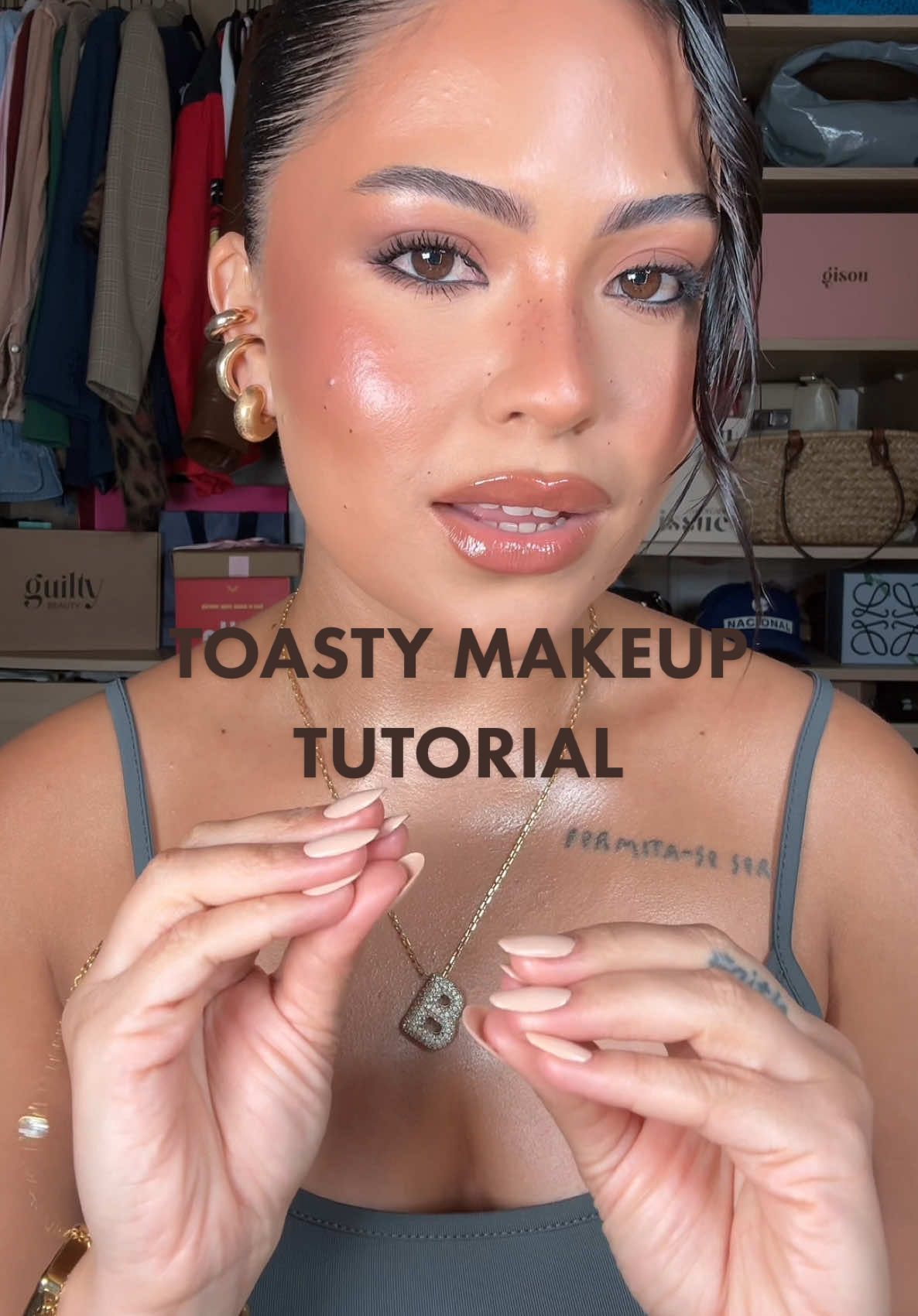 tutorial toasty makeup 🍂🐿️🤎 #toastymakeup #maquiagem #girls #makeup 