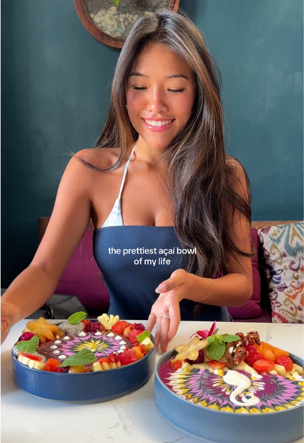 These designs are so beautiful but they’re not suuuuper fresh because it takes so long😭😭 #acaibowl #bali 