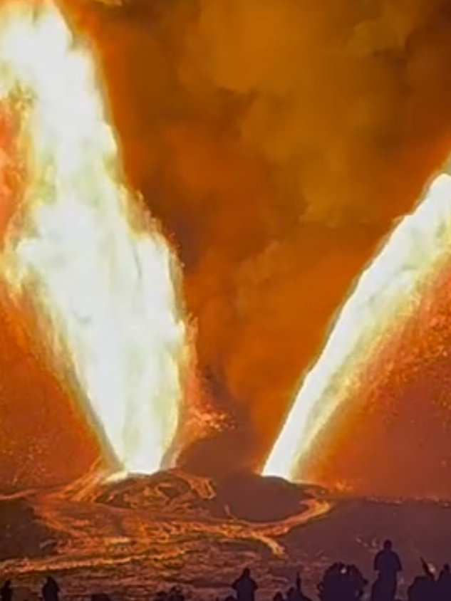 Kilauea eruption 🌋 #سبحان_الله_عما_يشركون #العدو_المبين_الشيطان_الرجيم #الآيات_والنذر_2025 #magneticfield #PoleShift 