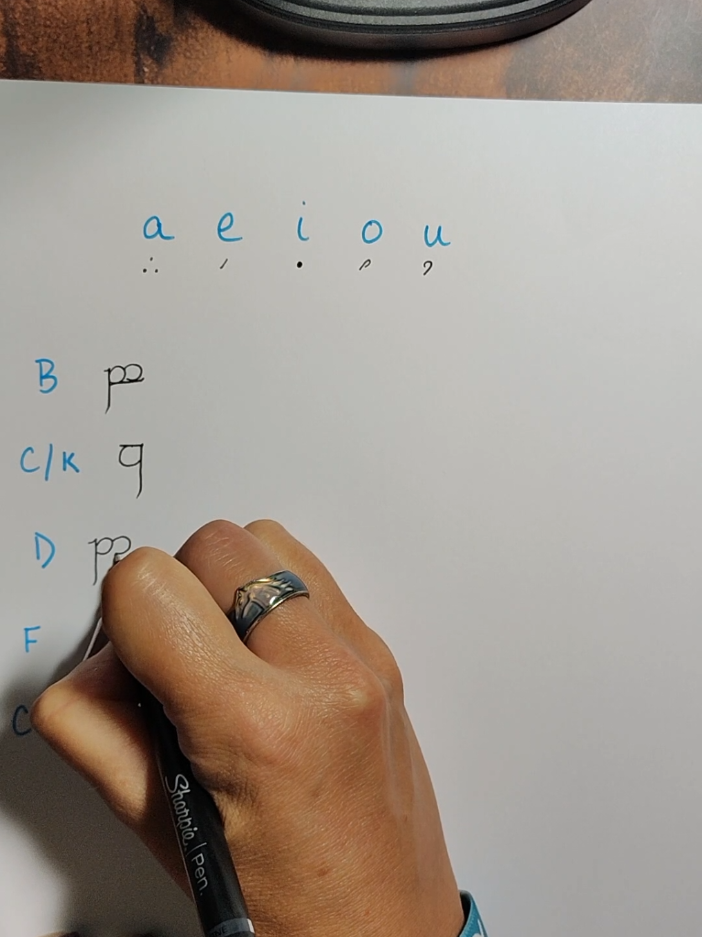 Lesson 2 in writing tengwar Script (aka Elvish)! #crafty #lotr #elvish 