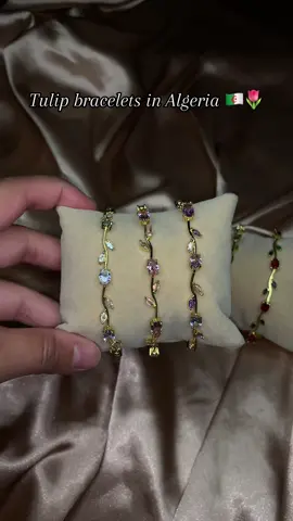 First Time tulip bracelets in Algeria ❤️🌷 Livraison disponible 58 wilaya 🚚 #algeria #jewelrybuissness #bijoux #fyp #bracelets 