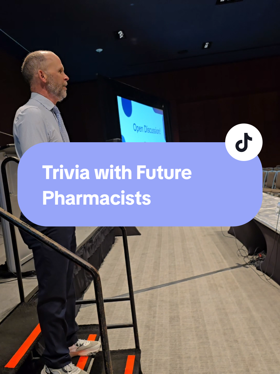 Some pharmacy trivia with future pharmacists! Thank you NCPA for having me! #ncpa #futurepharmacist #pharmacist #triviachallenge #funfact 