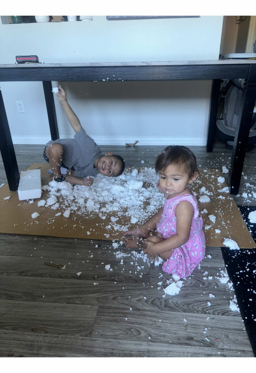 They are having the time of their lives, and it’s okay the mess can always be cleaned up but the memories will last a lifetime 💯🥰🥹💕🫶🏼  #fyp #foryou #foryourpage #viral #siblinglove 