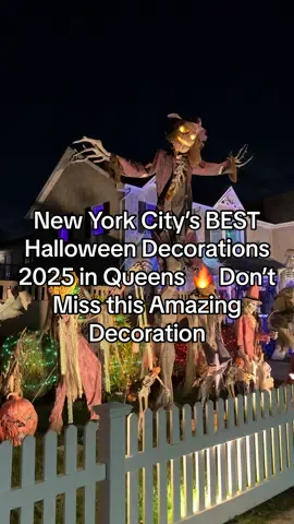 NYC’s Best Halloween Decorations 2025 Howard Beach QUEENS 🎃  📍157th Ave & 88th St, Howard Beach #nychalloween #halloweenhouse #thenycwalkingshow #halloween #nyc 
