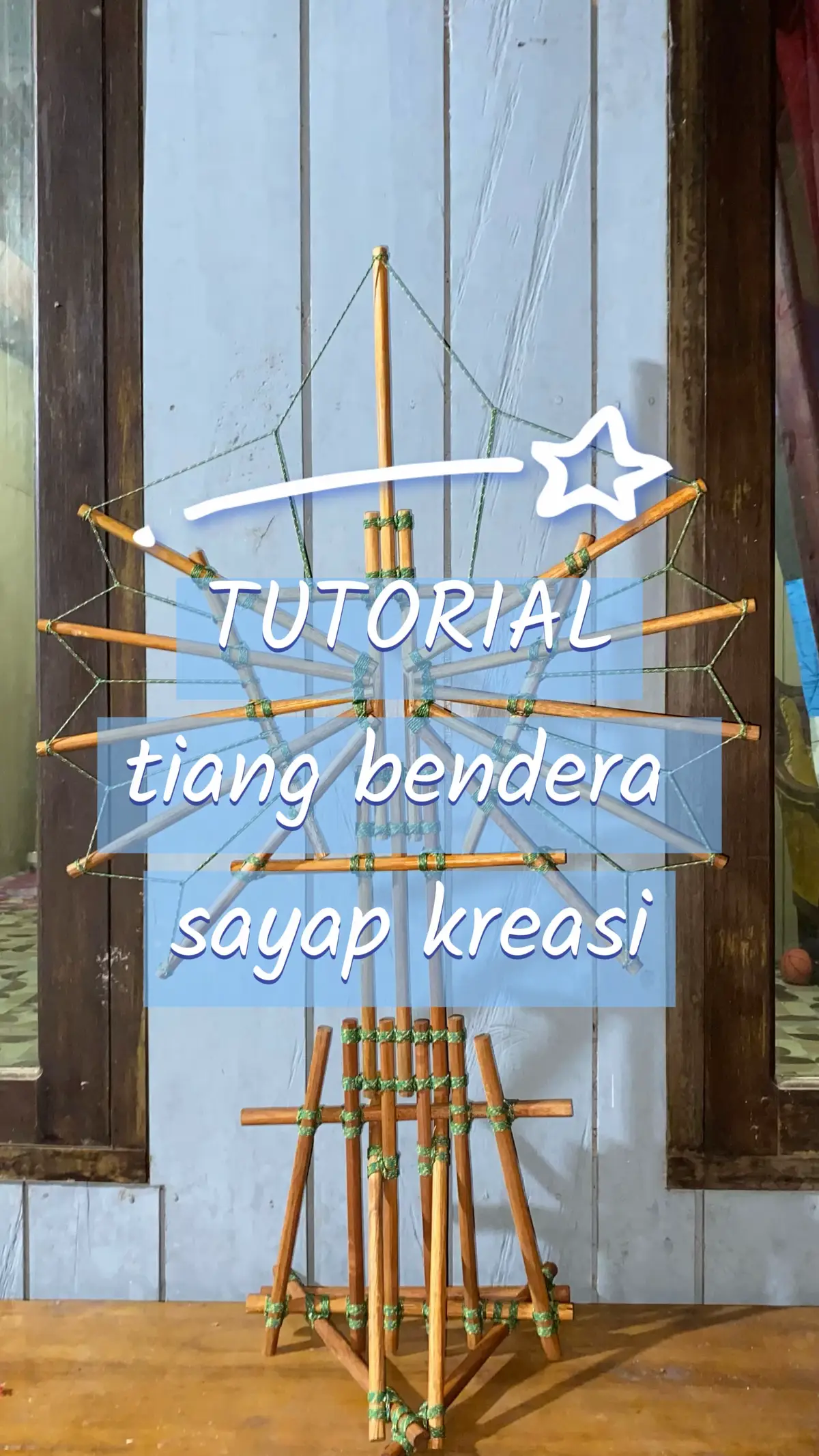 Tiang bendera kreasi 33 tongkat🤗🤩 #miniaturpionering #pioneringkreasi #pramuka #scout #pionering 