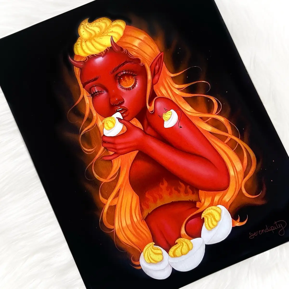 All of my prints & keychains are now 50% off until after Halloween!! Shop at Serendipitytheartist.com 💖 Take them please! I need room for new inventory 😂 #art #keychains #artprints #sale #artsale 