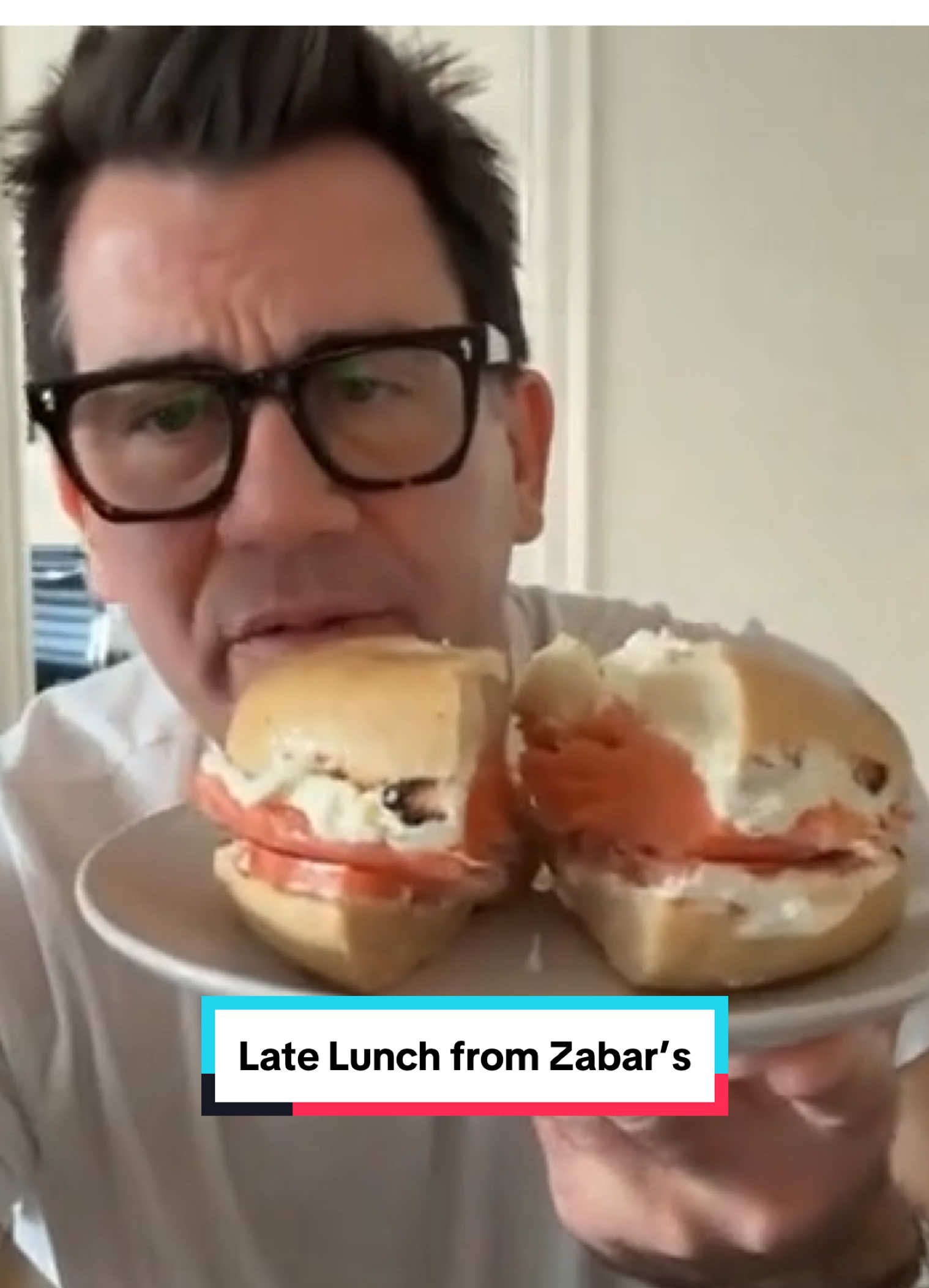 Late afternoon indulgence from Zabar’s. Sorry.