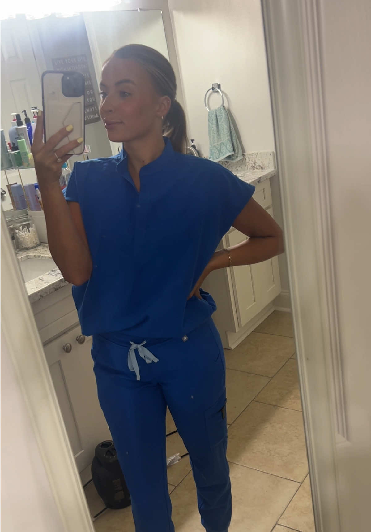 GRWM for a 12 hour shift as a pediatric emergency room nurse ;)  #grwm #nurse #pediatricnurse #nightshift 