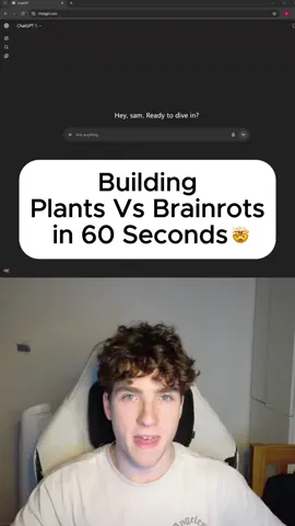 Building plants vs brain rots in under 60 seconds using AI #ai #nocode #vibecoding 