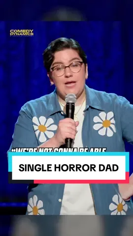 Where are all the single horror dads?  From @Samantha Ruddy’s special, Baseball Mom.  Get your comedy fix for FREE on the Comedy Dynamics channel—now streaming on Amazon Prime, Tubi, Roku, and more. Hit the link in our bio and laugh like you mean it. #samantharuddy #comedy #standupcomedy #horrormovies 