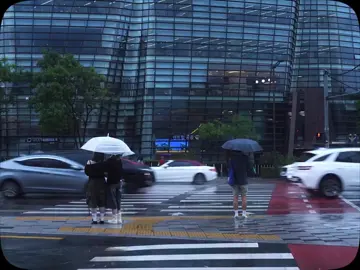 ☔... Dia chuvoso em Seoul🌧️ #korea #seoul #chuva #vibes #foryour 