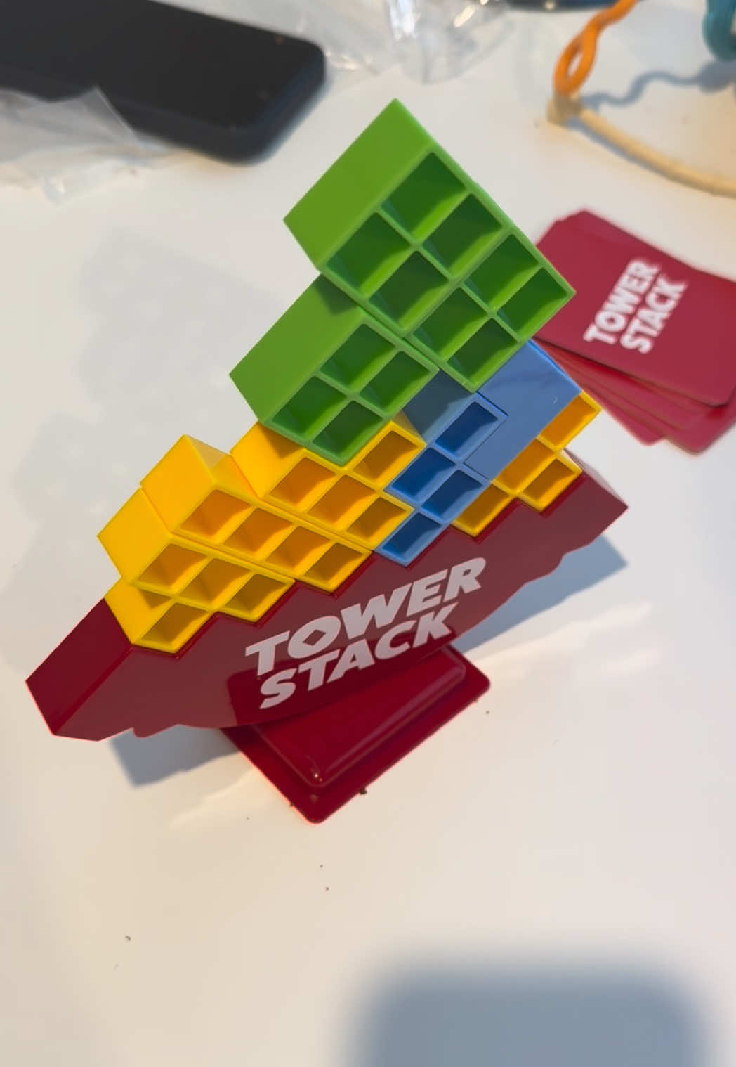 Nosso novo jogo! Conhece esse jogo?  #towerstack #GameNight #familytime 