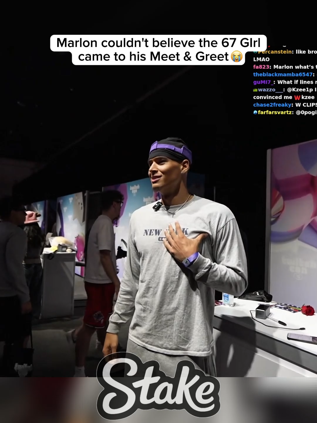 Marlon couldn't believe thisgirl came to his meet and greet 😭❤ #marlon #fyp #fazeclan #twitchclips