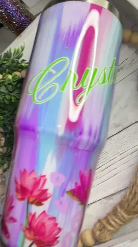 I absolutely love how this one turned out #cupmaker #cupsoftiktok #waterlilies #custom
