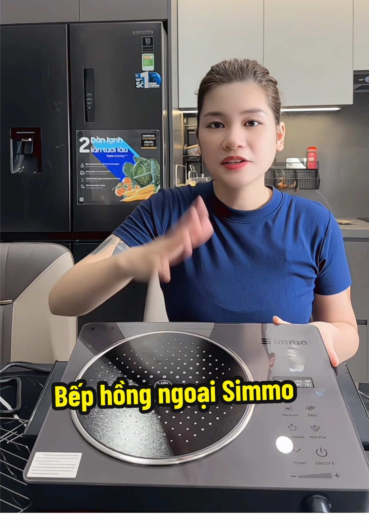 Trả lời @Yêu đồ Bếp Bếp Hồng ngoại dùng tiện hơn bếp từ vì nấu được nồi gang và nướng trực tiếp #bephongngoai #simmo #viraltiktok #monmenreview 