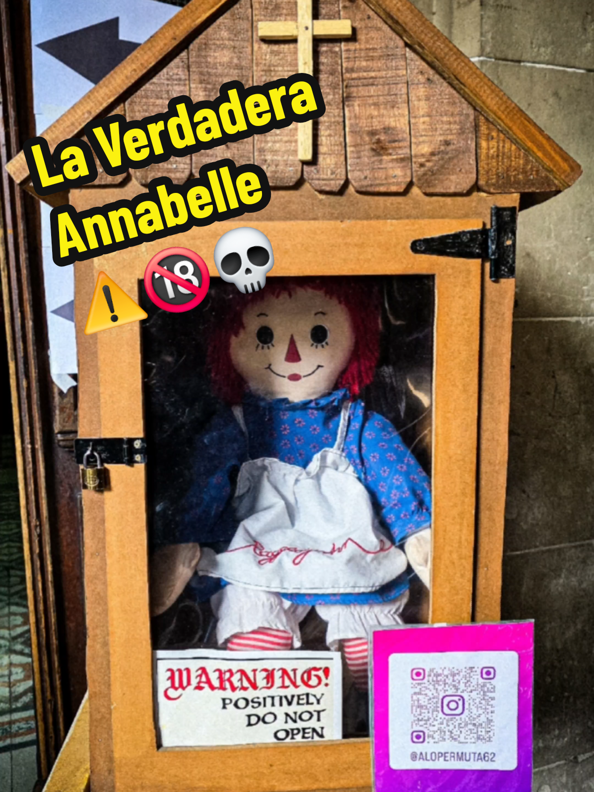 La Aterradora Muñeca de Annabelle ⚠️🔞💀 #miedo #annabelle #terror #urbex #paranormal 