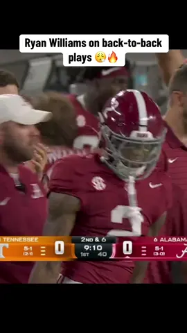 #cfb #CollegeFootball #alabama #tennessee #ryanwilliams 