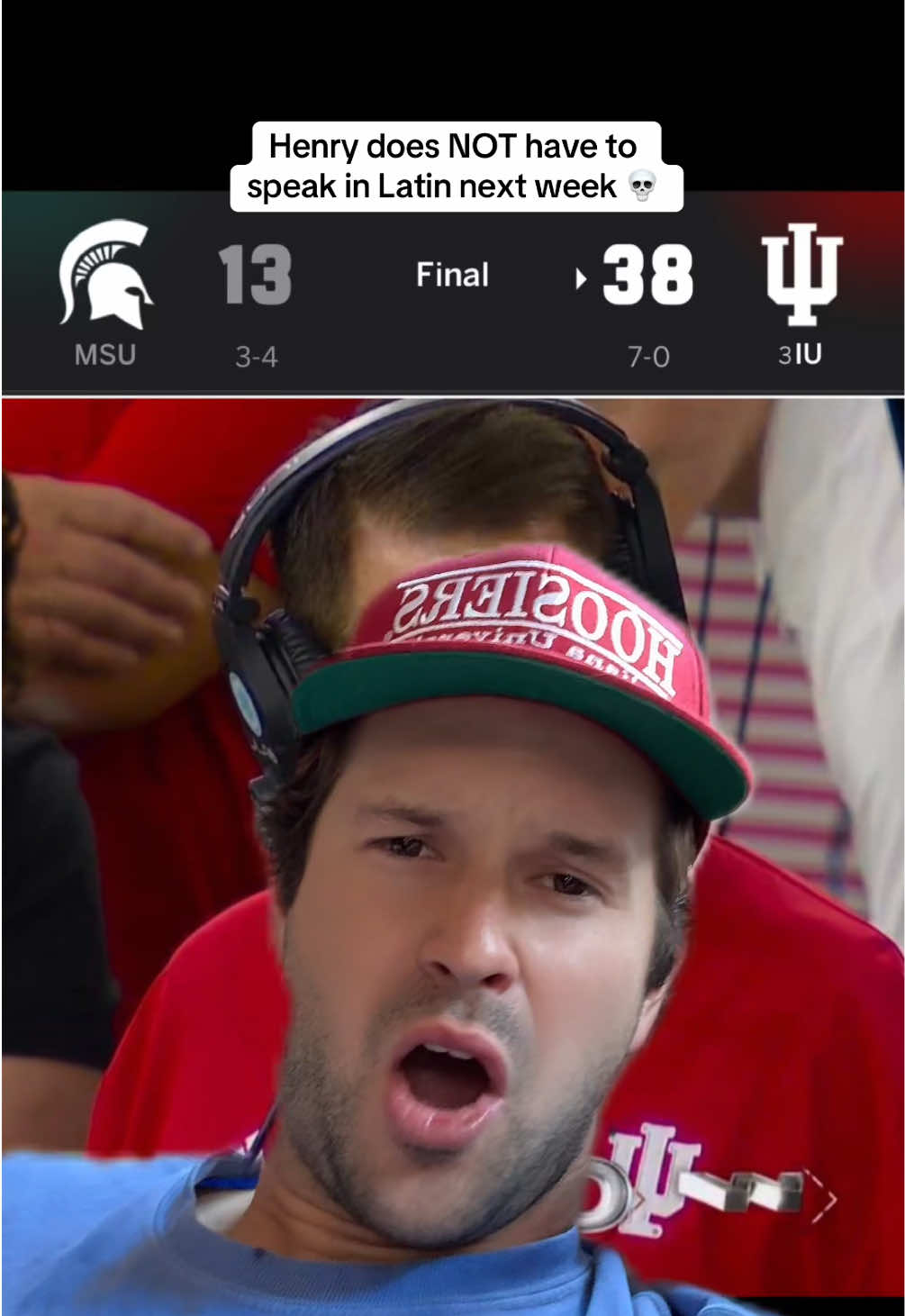 Will Indiana actually go 12-0? 👀 #CollegeFootball #indiana #hoosiers #football #greenscreen 