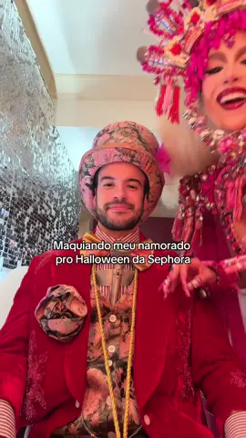 maquiando meu namorado pro Halloween da Sephora #HalloweenSephora @Diego Cruz 