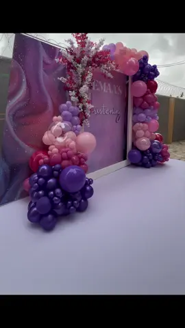 You can never go wrong with this combination #💗💜 #backdrop #backdropdecoration #trandingvideo #augeesevent 