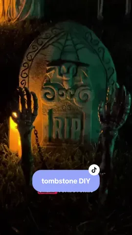 I’ve been DYING to show you how to upgrade your dollar store tombstones into something worthy of the afterlife. You can do this whole project in a weekend, and your tombstones may even outlive you. #halloweendiy #diytombstones #halloweendecor 