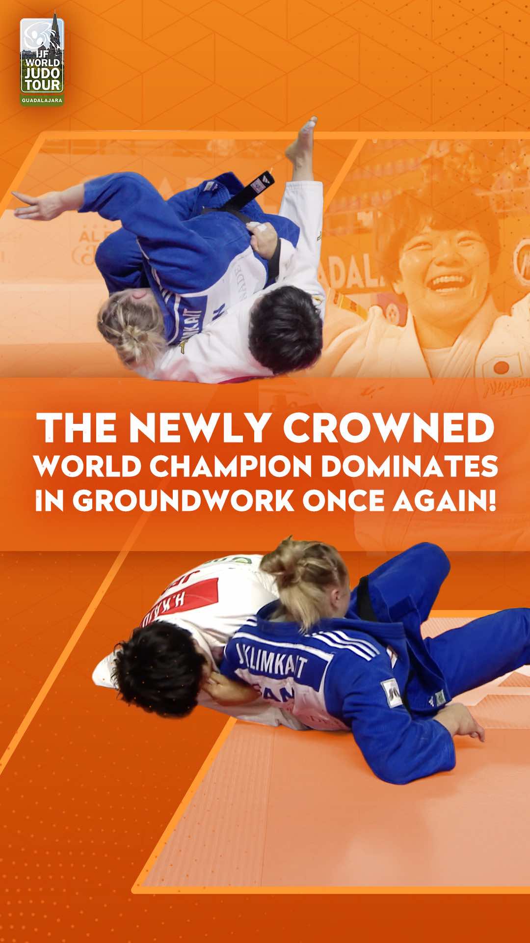 The newly crowned World Champion dominates in groundwork once again!🥇🇯🇵 Follow all the action on JudoTV.com 💻 #JudoGuadalajara #Mexico #Guadalajara #IJF #Judo 