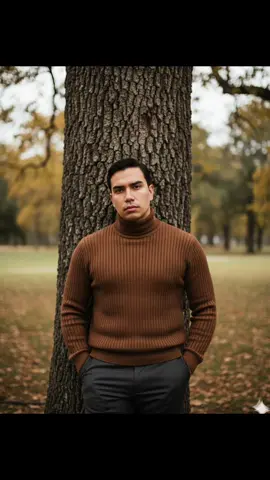 1. Abra o App Gemini  2. Selecione a sua foto  3. Insira o comando abaixo Comando:Um homem jovem e elegante encostado em uma árvore em um parque, em um dia nublado de outono. Ele tem cabelo castanho curto. Está vestindo uma blusa de malha canelada marrom e calças sociais escuras, com as mãos nos bolsos. O fundo mostra árvores e folhas verdes, criando uma atmosfera natural e serena. A luz é suave, destacando o rosto e o tecido da roupa. Estilo fotográfico realista, foco nítido, iluminação natural difusa, profundidade de campo suave, tons terrosos e harmonia visual. Use 100% das características das imagens anexada. #trendgemini #iagemini #gemini #fotografia #fotoprofissional