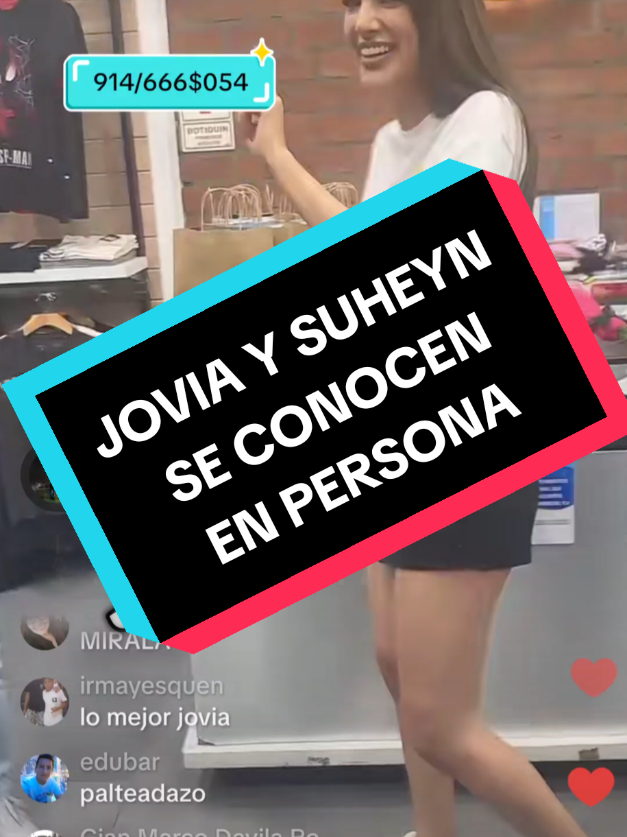 Jovia y Suheyn Cipriani se conocen en persona. #parati #jovia #suheyncipriani #pareja #amor  @JOVIA 🍦 @Su Cipriani 🕶️ 